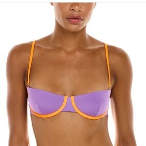 WeWoreWhat Bikini XS Purple Orange